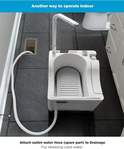 Wudu Foot Washer, Automatic, Muslim Prayer Basin, Water Saving, Pedal Type Outlet, , Quick Installation, Wide Range Applications